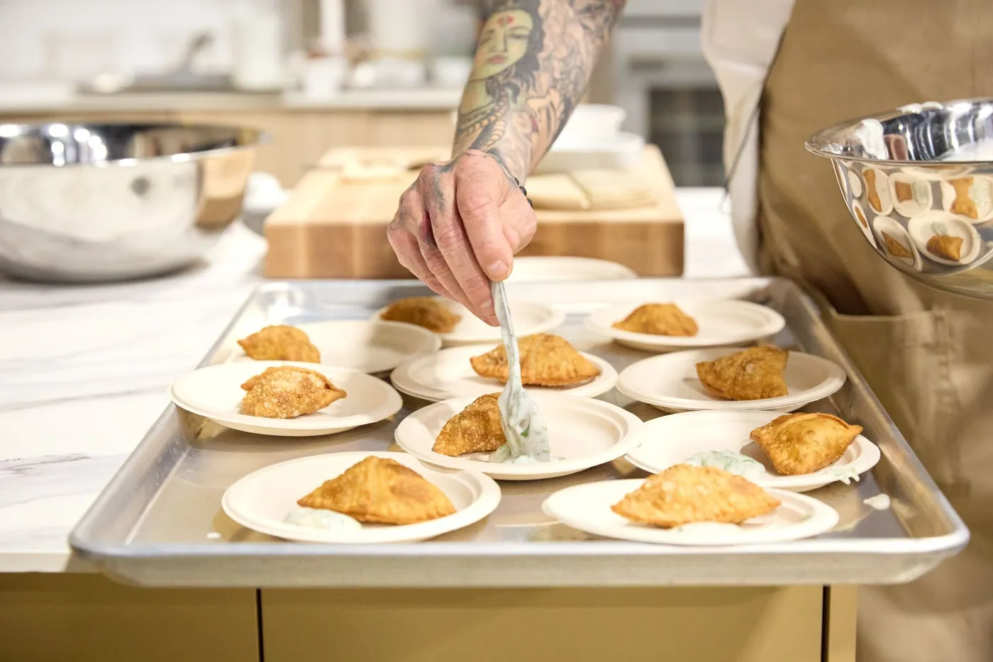 A Taste of the Show: Chef Bhavesh Patel’s Spiced Chicken Samosas